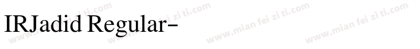 IRJadid Regular字体转换
